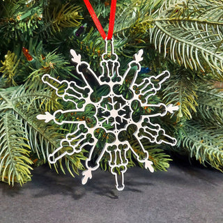Jul snöflinga prydnad