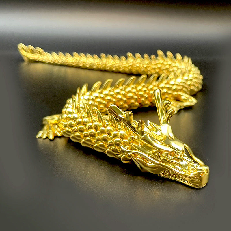 Gyllene drake med rörliga leder