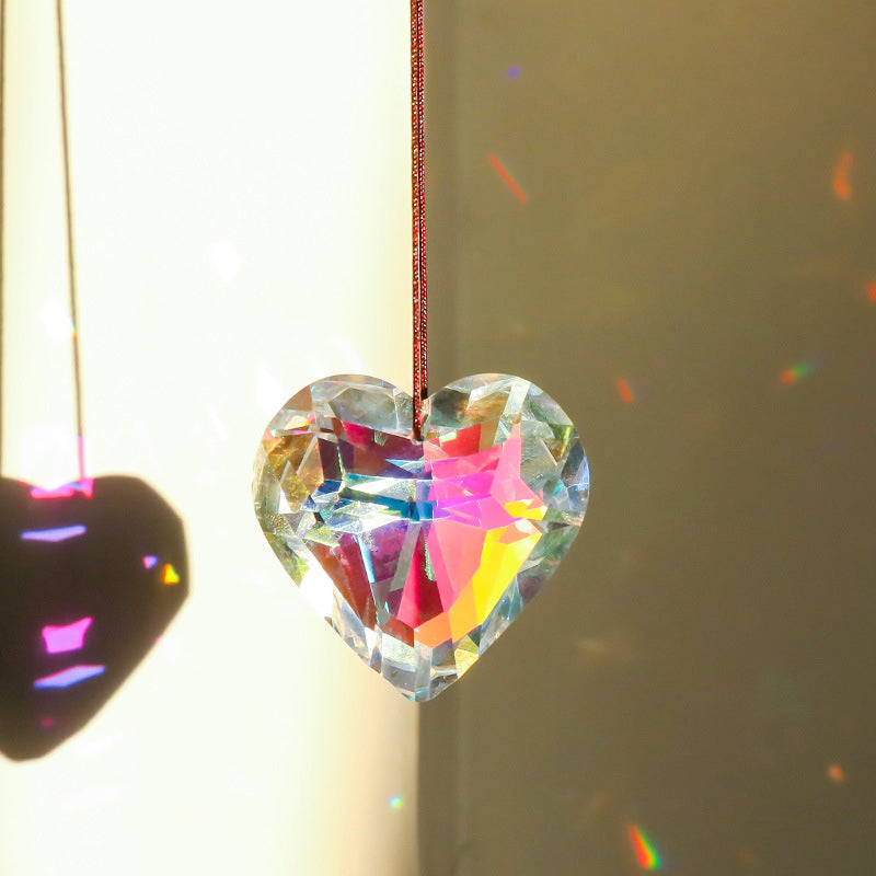 Suncatcher Prism Hantverk hängande hjärta
