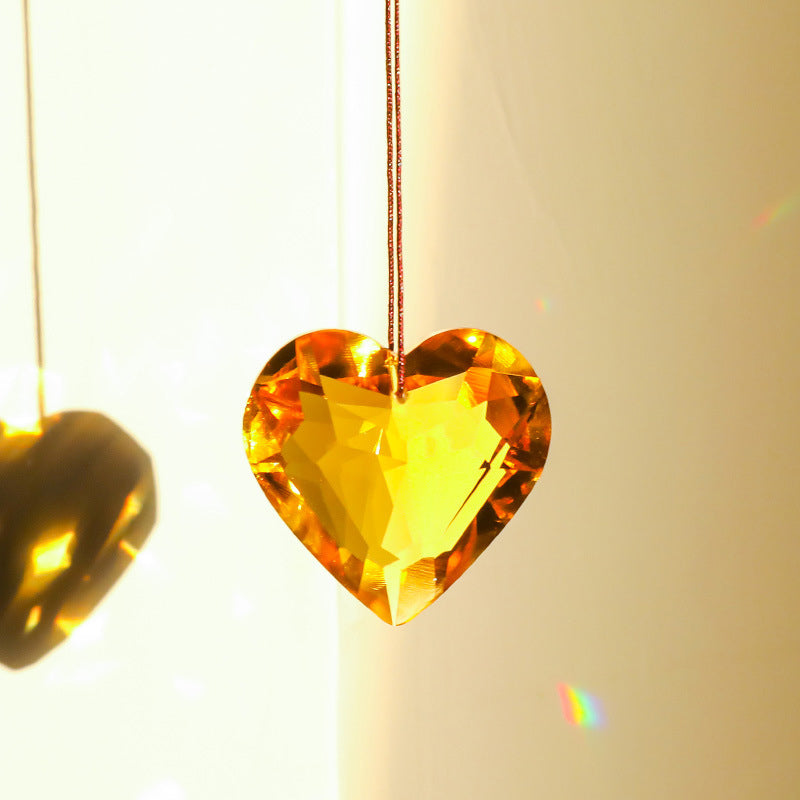 Suncatcher Prism Hantverk hängande hjärta