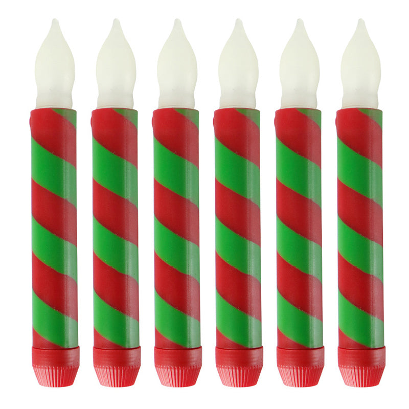 Juldekoration levande ljus(6 st)