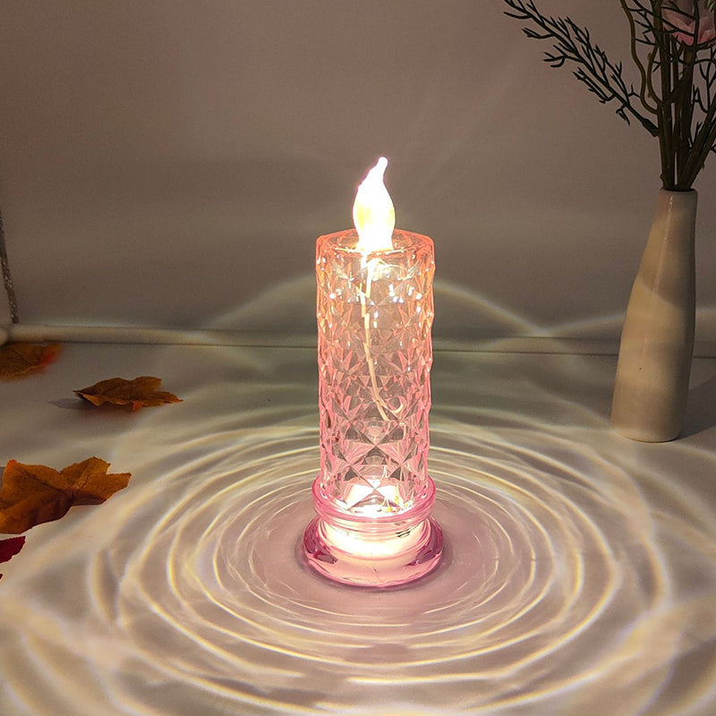 Rose Shadow LED flamlöst ljus