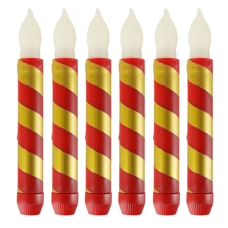 Juldekoration levande ljus(6 st)