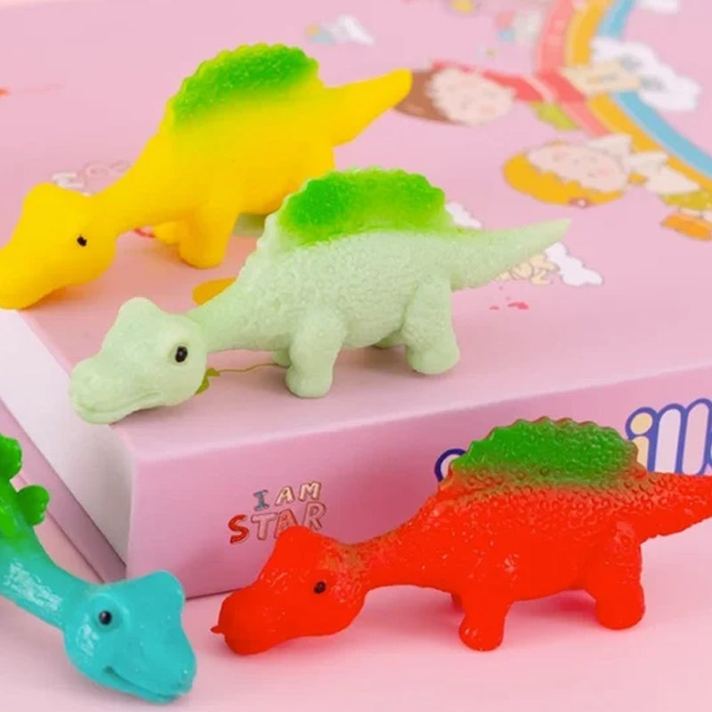 Fingerleksaker med slungskott Dinosaurier (10 st)