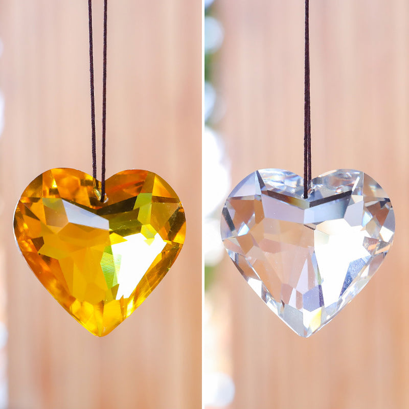 Suncatcher Prism Hantverk hängande hjärta