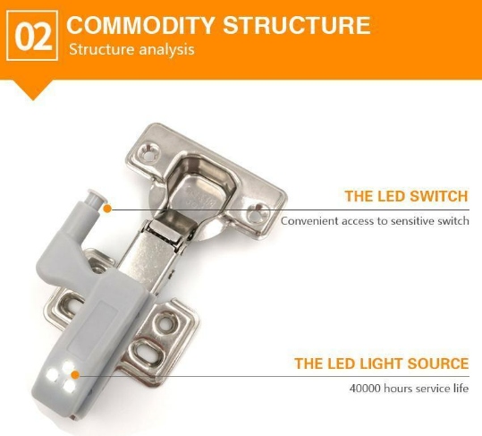 Smart sensorkabinett LED-ljus