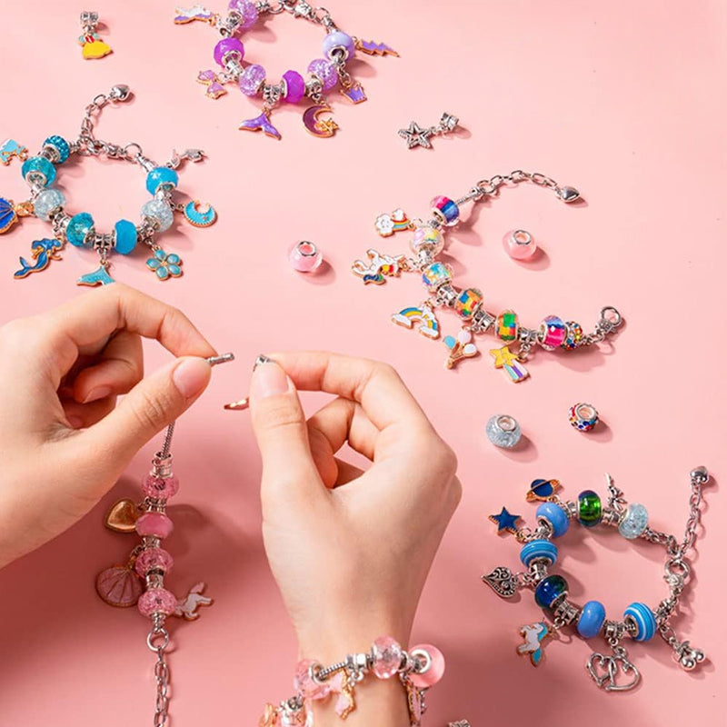 DIY handgjorda pärlarmbandsset för barn