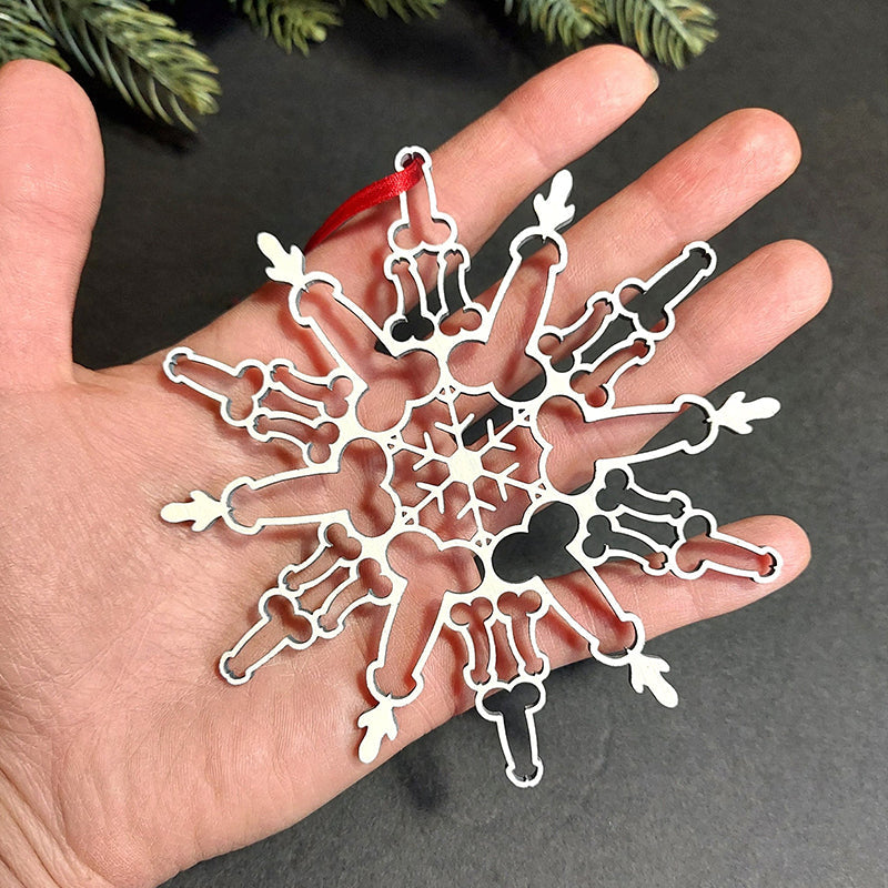Jul snöflinga prydnad