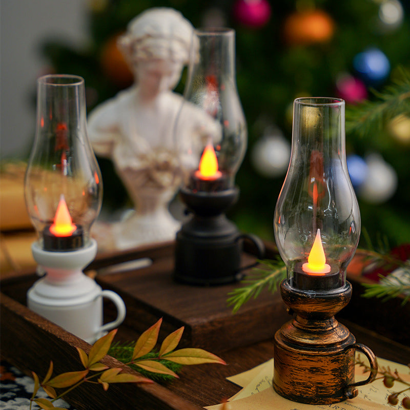 Jul retro glödande elektronisk fotogenlampa dekoration