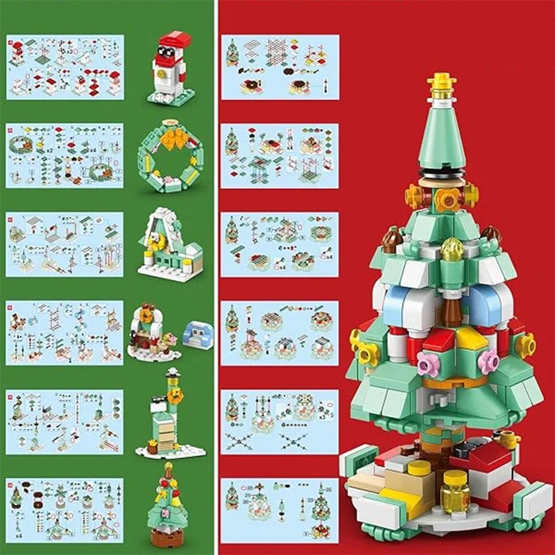 Juladventskalender överraskning byggklossats