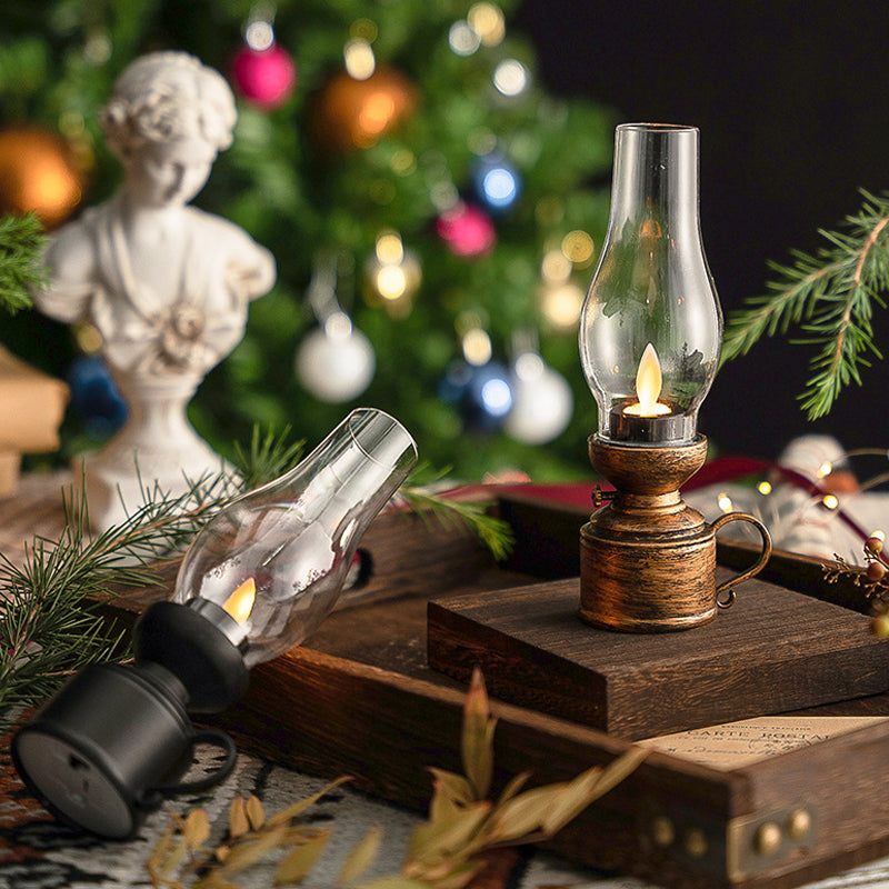 Jul retro glödande elektronisk fotogenlampa dekoration