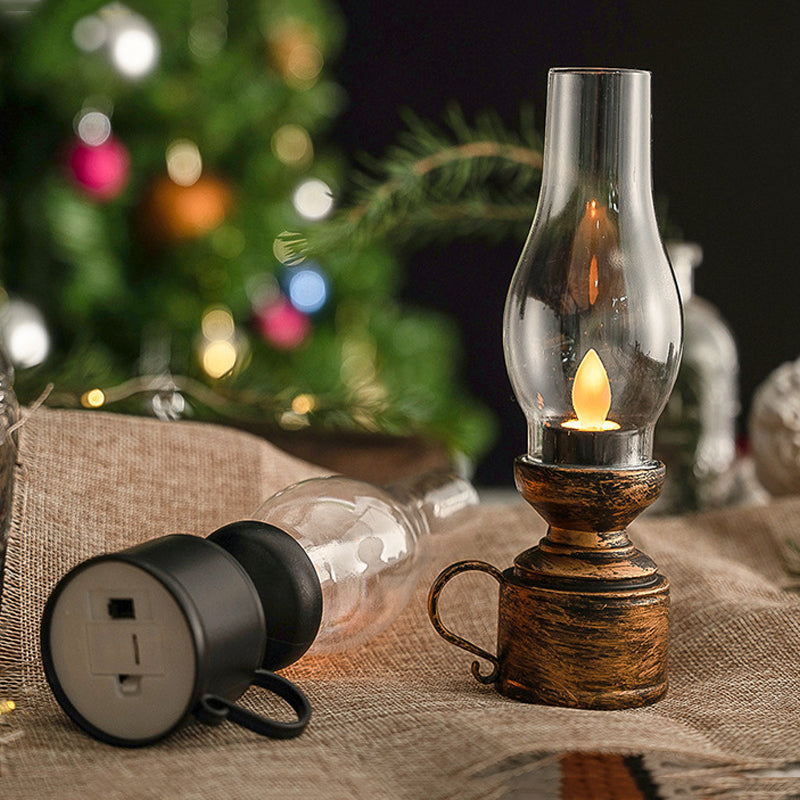 Jul retro glödande elektronisk fotogenlampa dekoration