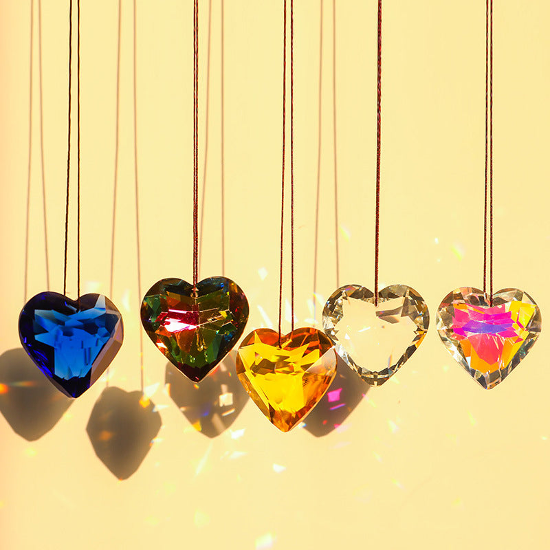 Suncatcher Prism Hantverk hängande hjärta