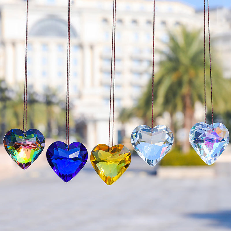 Suncatcher Prism Hantverk hängande hjärta