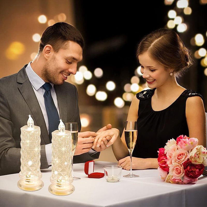 Rose Shadow LED flamlöst ljus