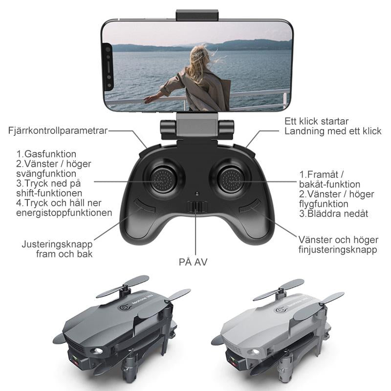 Mini164K HD dubbel kamera UAV