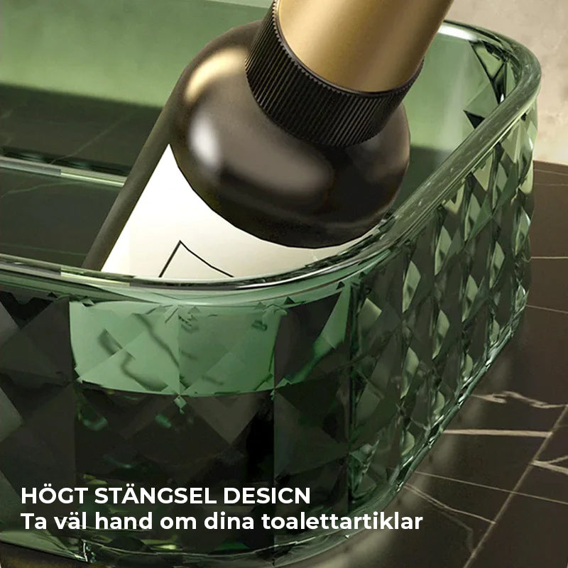 Multifunktionell väggmonterad U-formad roterande hörnhylla