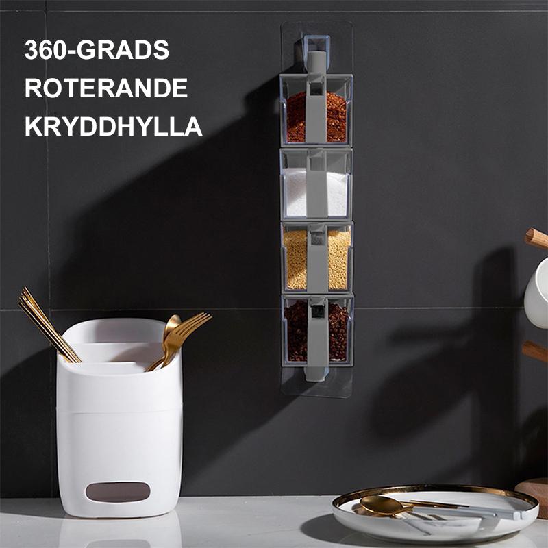 360-graders Roterande Kryddhylla