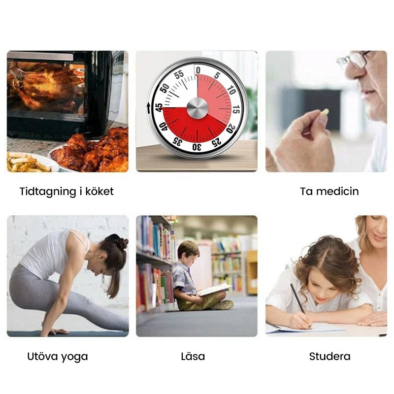 Magnetiska mekaniska manuella timern