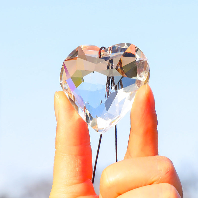Suncatcher Prism Hantverk hängande hjärta