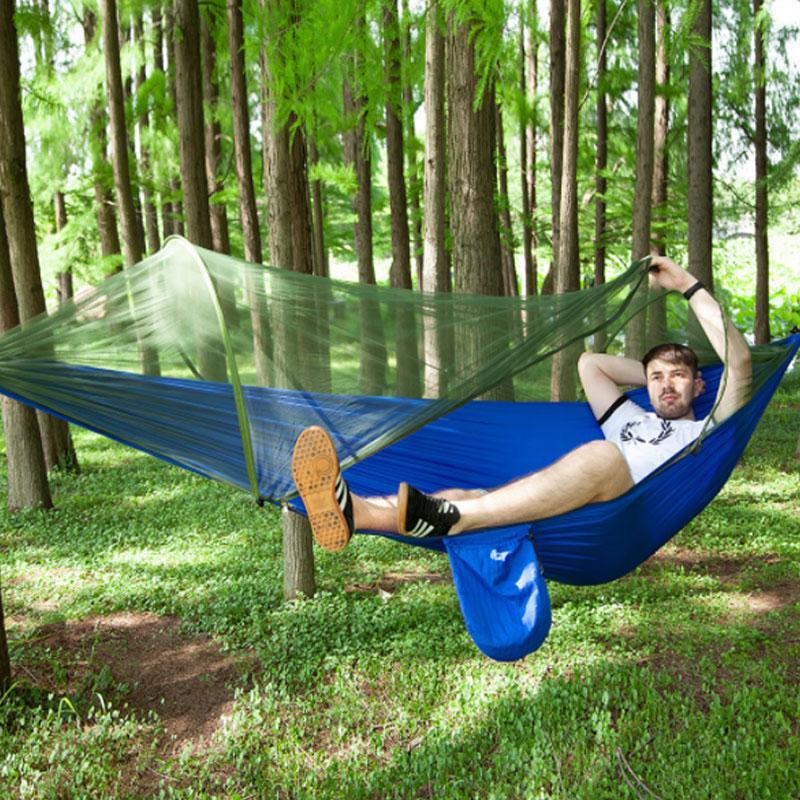 Camping nätad hängmatta