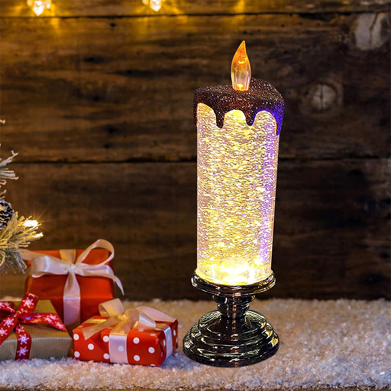LED Julljus Uppladdningsbara Med Glitter