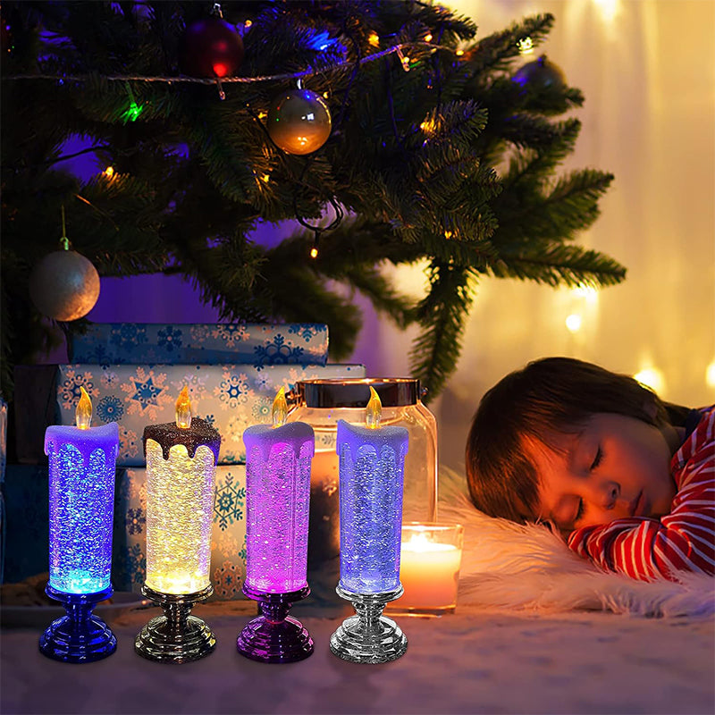 LED Julljus Uppladdningsbara Med Glitter