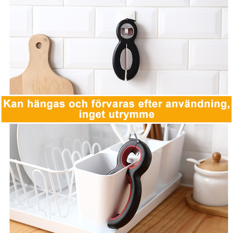 6 i 1 multifunktionell flasköppnare