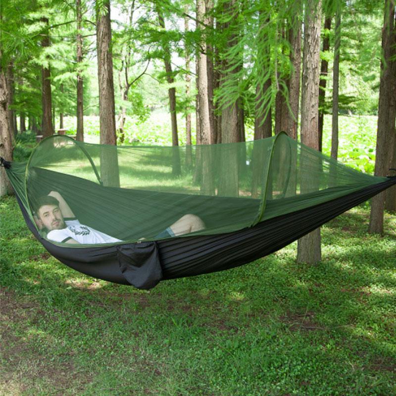 Camping nätad hängmatta