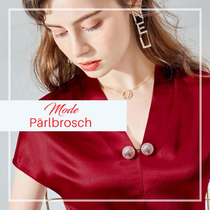 Mode pärla brosch