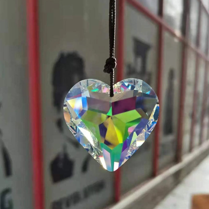 Suncatcher Prism Hantverk hängande hjärta
