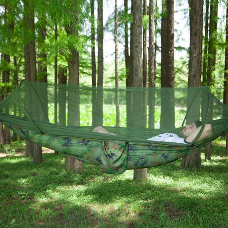 Camping nätad hängmatta
