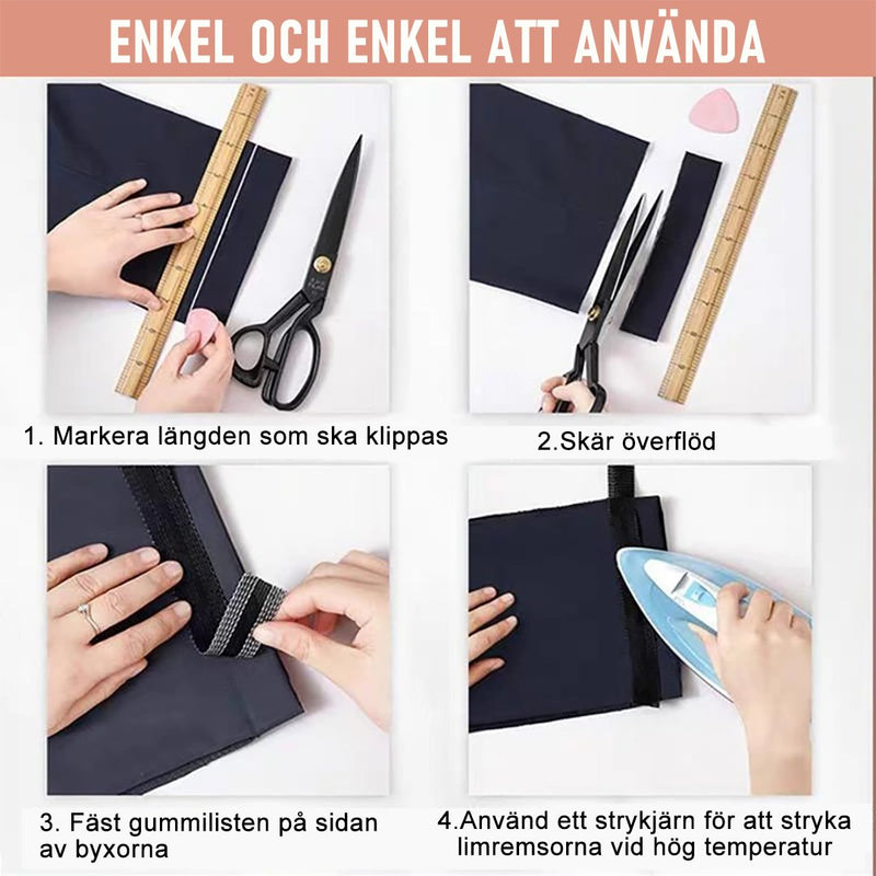Strykbart Fållband | Lägga upp byxor