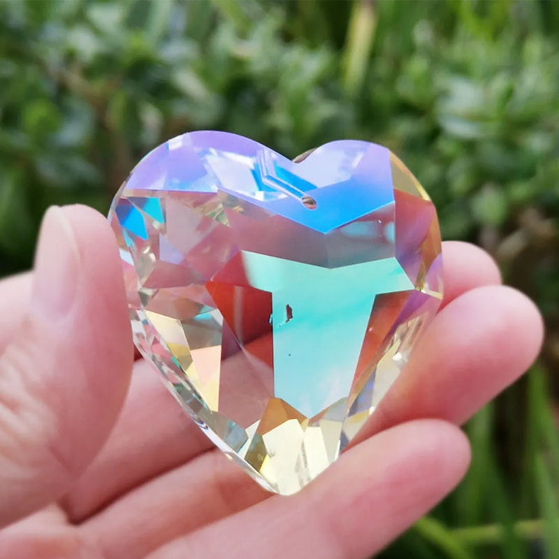 Suncatcher Prism Hantverk hängande hjärta