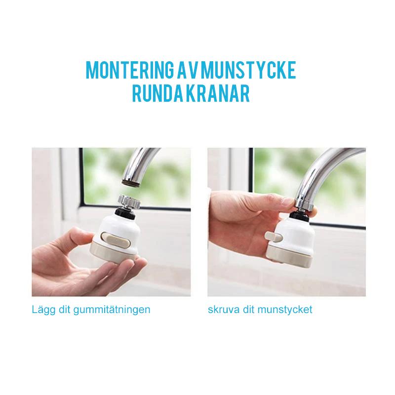 360 graders ABS Munstycke för kran
