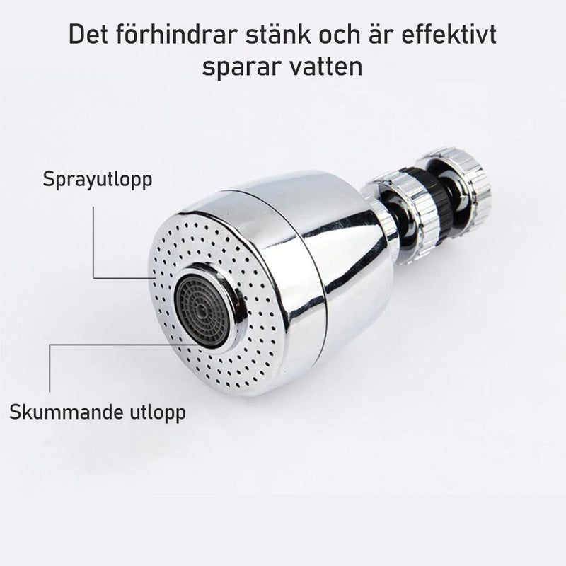 360° Vridbar Vattenbesparande Munstycke för kran