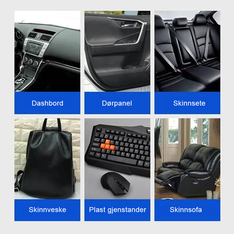 Bilinredning Läder och plastbeläggningsmedel