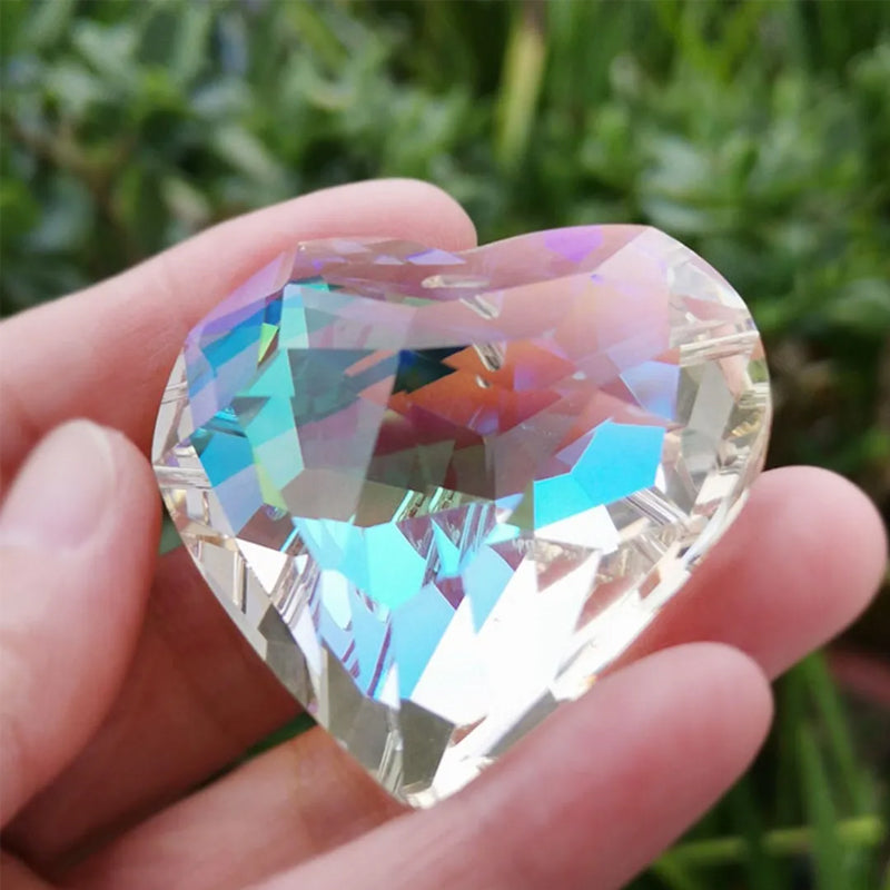 Suncatcher Prism Hantverk hängande hjärta