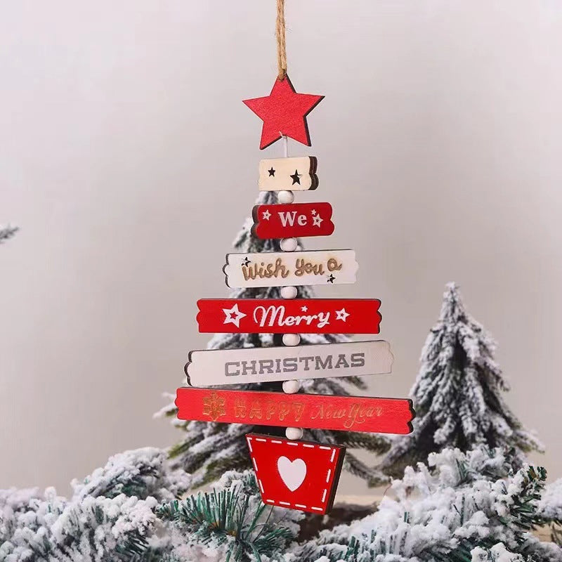 Julgran Trä Hängande Dekoration