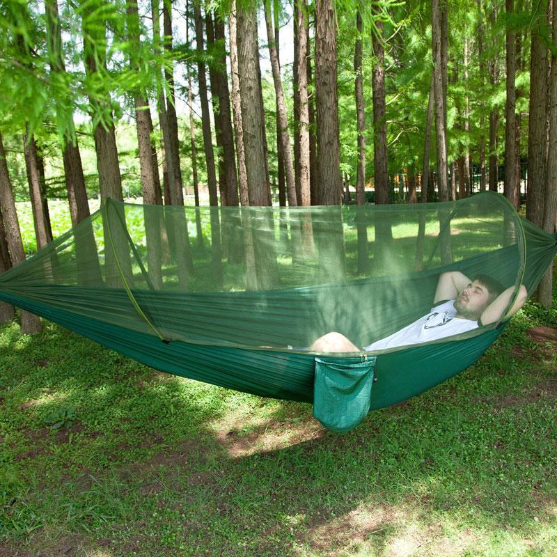 Camping nätad hängmatta