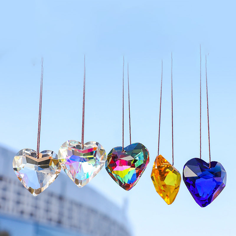 Suncatcher Prism Hantverk hängande hjärta