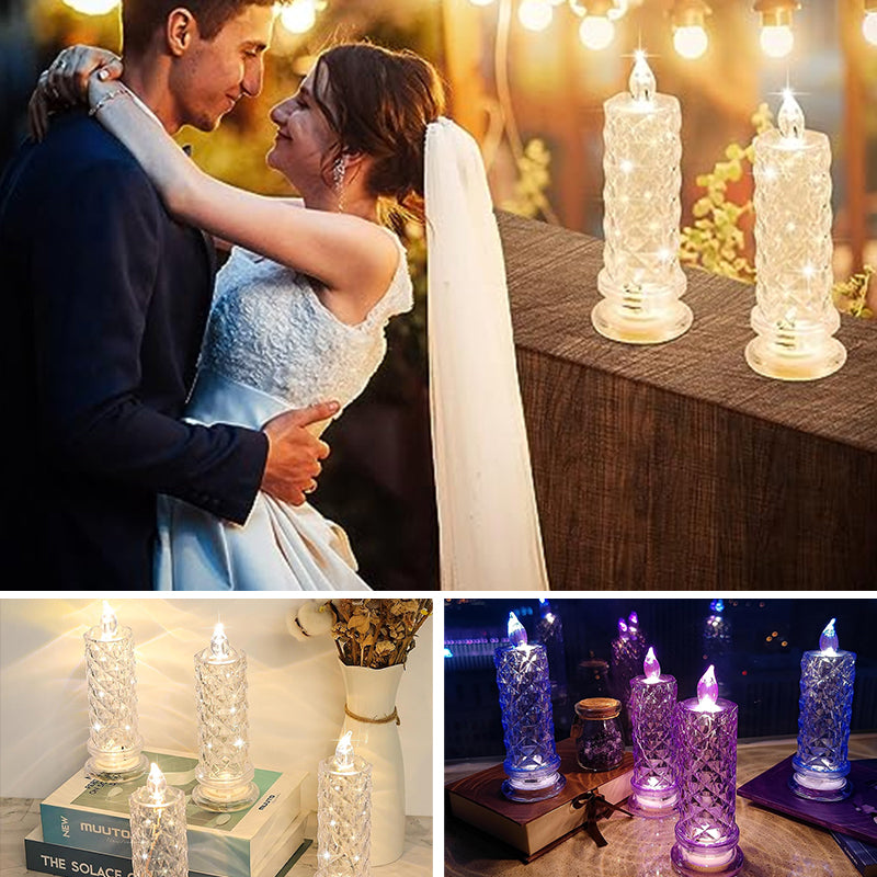 Rose Shadow LED flamlöst ljus