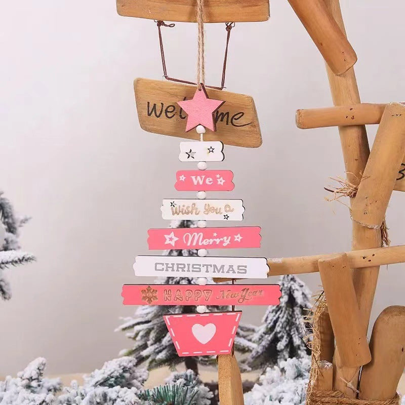 Julgran Trä Hängande Dekoration